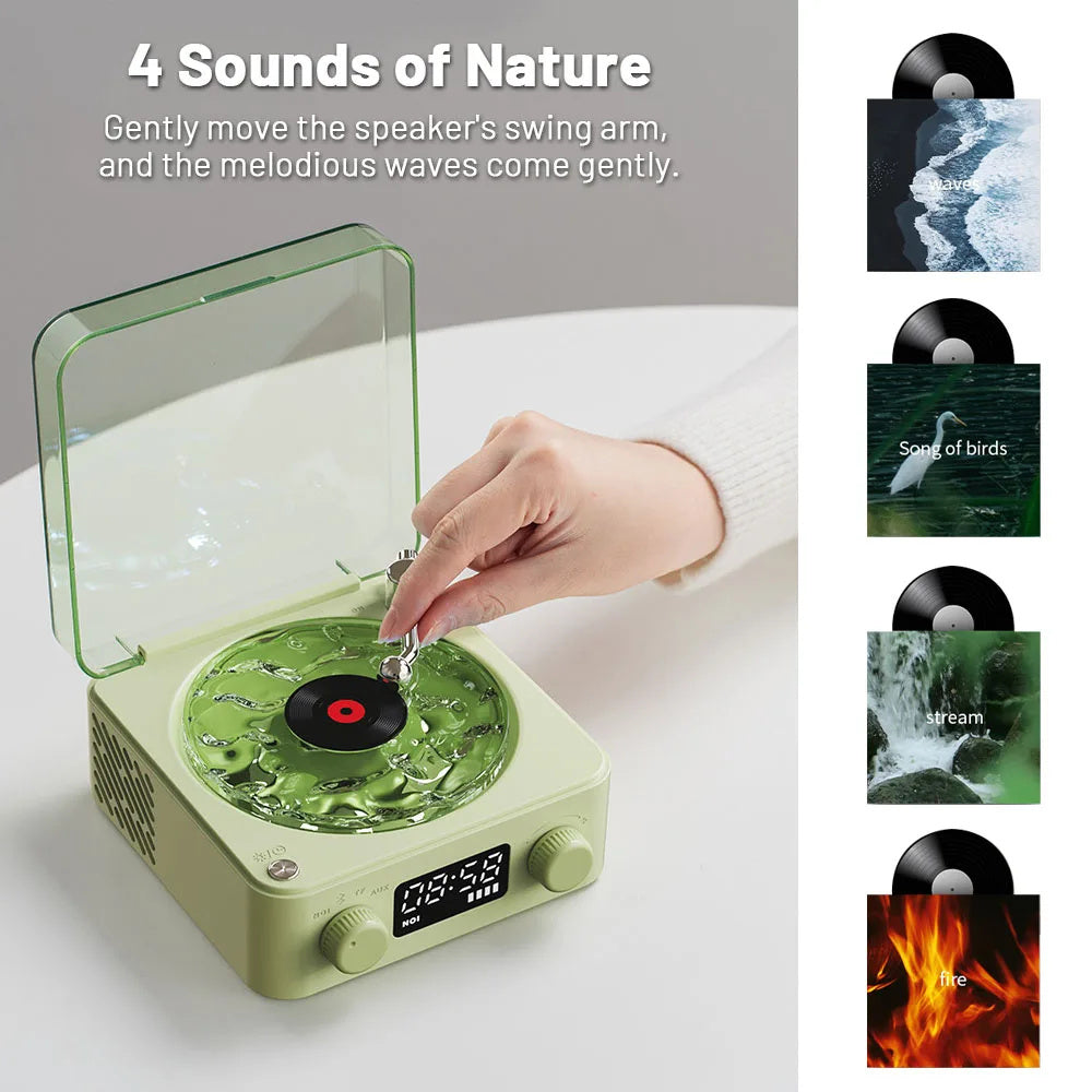 Crazy Vinyl Record Player With Projection Lamp