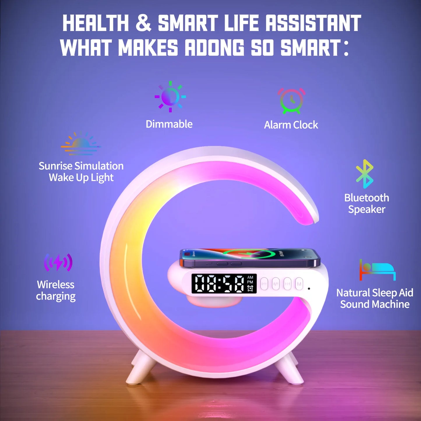 Multi Wireless Charger Pad Stand Speaker