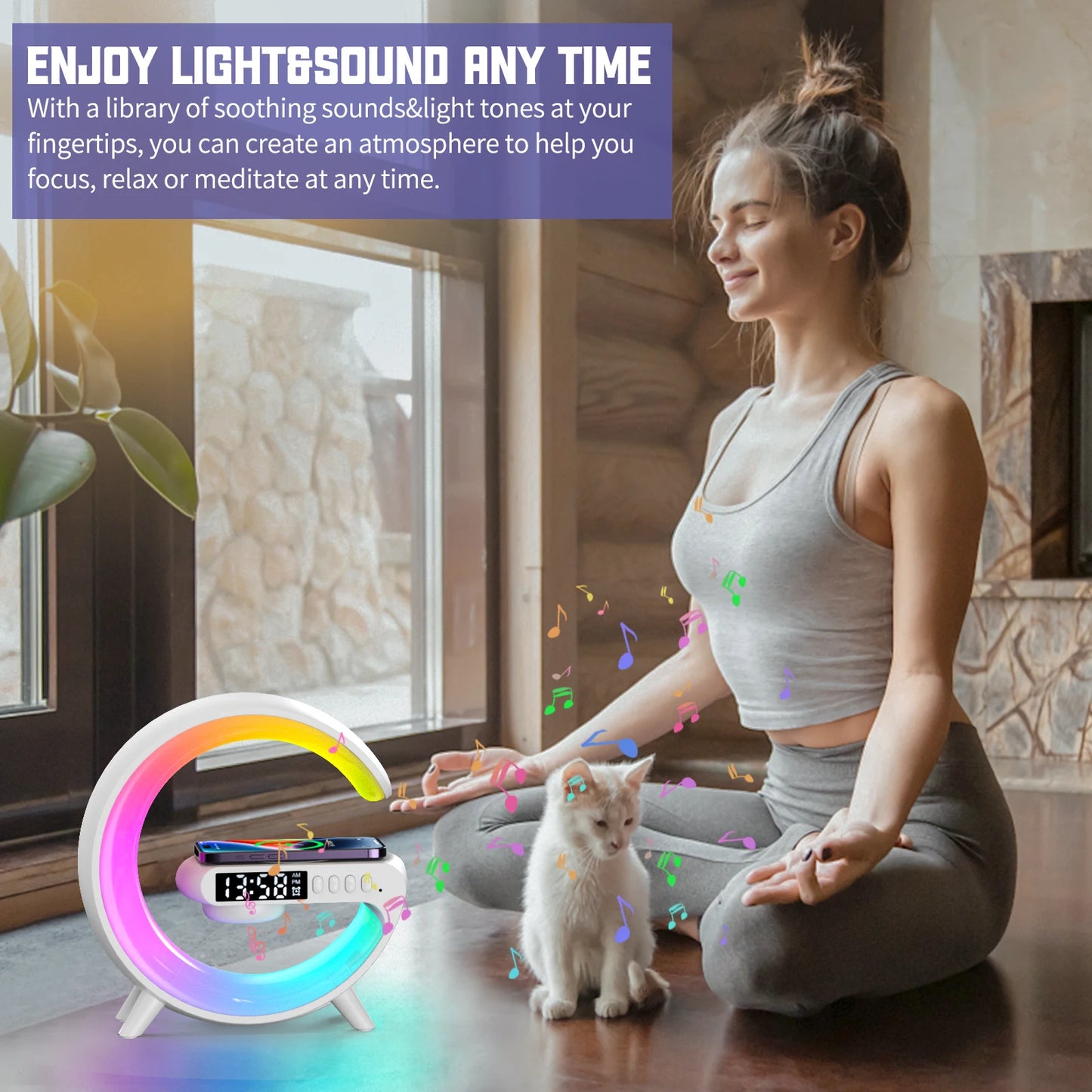 Multi Wireless Charger Pad Stand Speaker