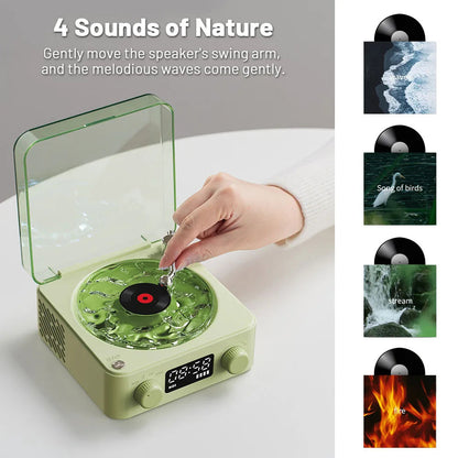 Crazy Vinyl Record Player With Projection Lamp