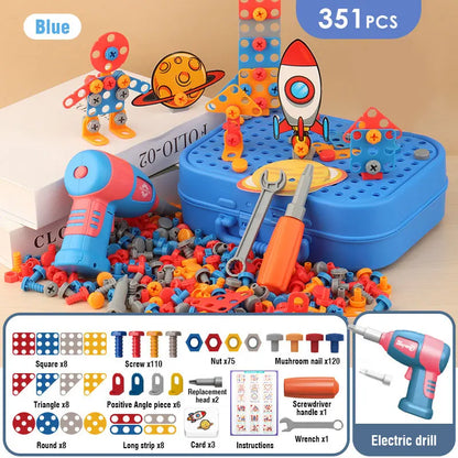 Kid-Friendly Electric Drill Toy for Little Builders!