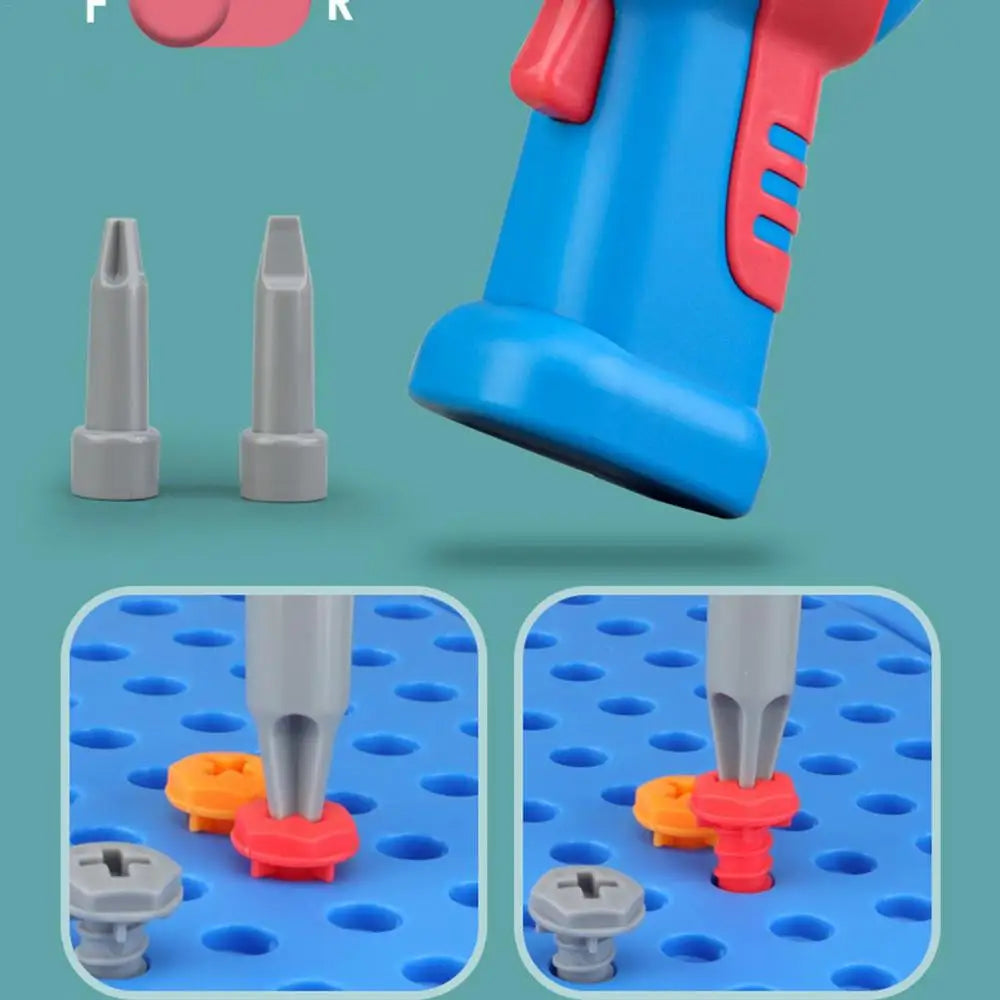 Kid-Friendly Electric Drill Toy for Little Builders!