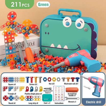 Kid-Friendly Electric Drill Toy for Little Builders!