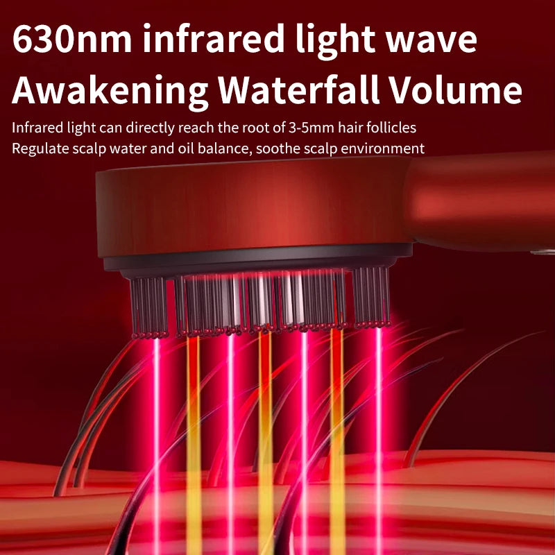 Red Light Therapy Electric Scalp Massager