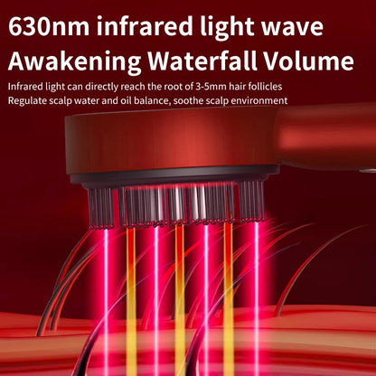 Red Light Therapy Electric Scalp Massager