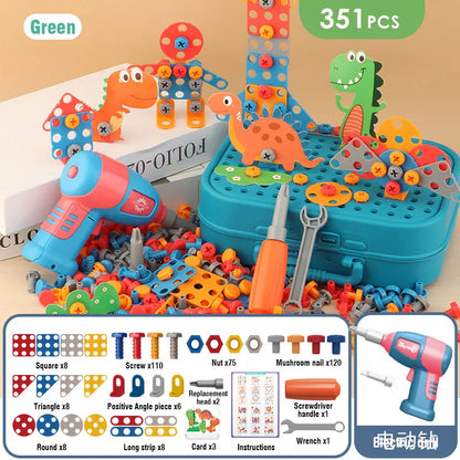 Kid-Friendly Electric Drill Toy for Little Builders!