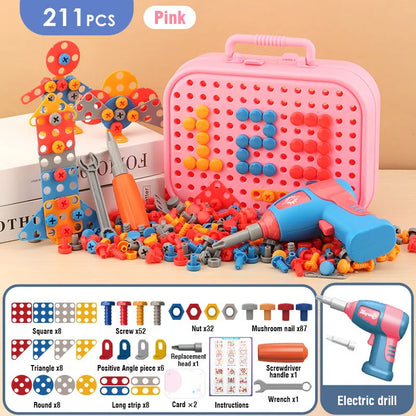 Kid-Friendly Electric Drill Toy for Little Builders!
