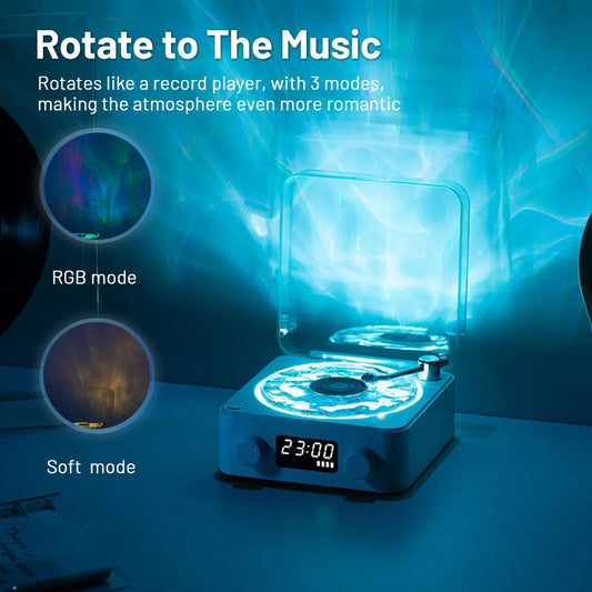 Crazy Vinyl Record Player With Projection Lamp
