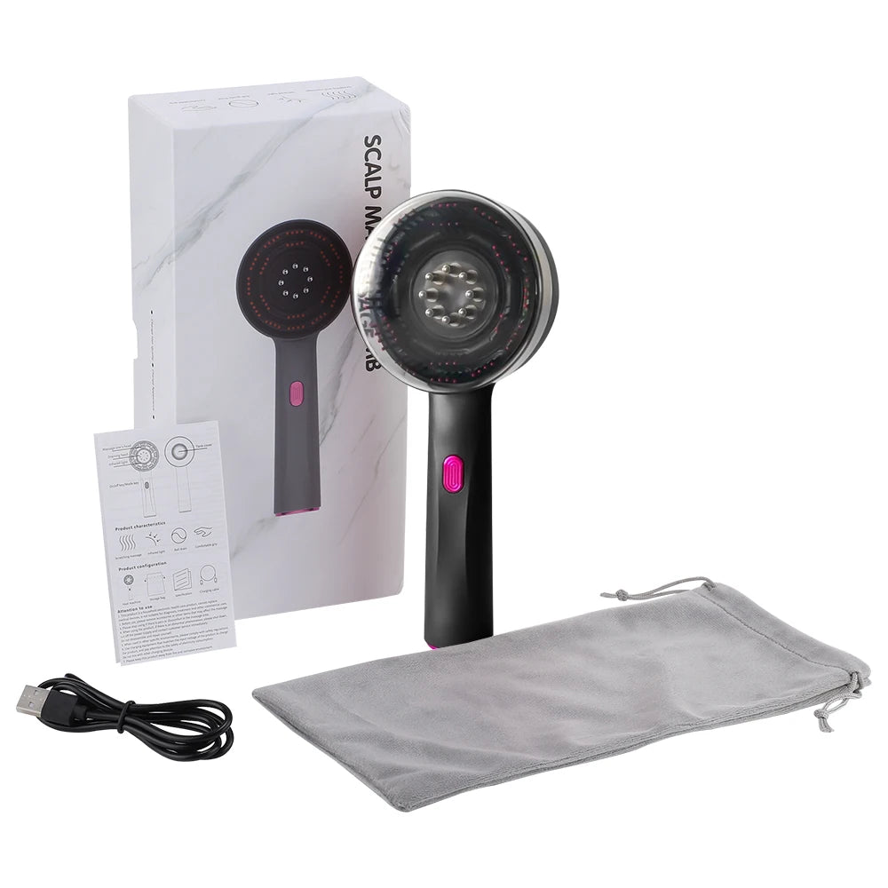 Red Light Therapy Electric Scalp Massager