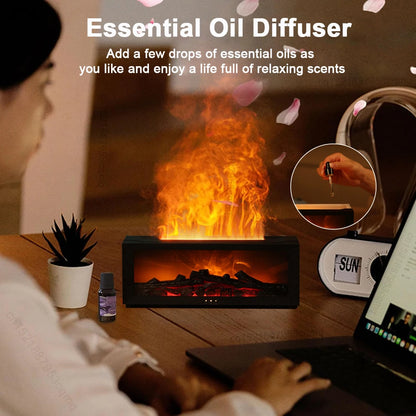 Relaxing Fireplace Lamp