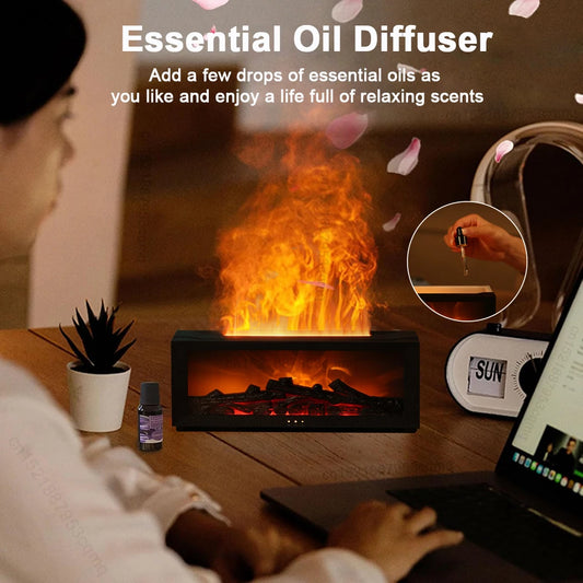 Relaxing Fireplace Lamp