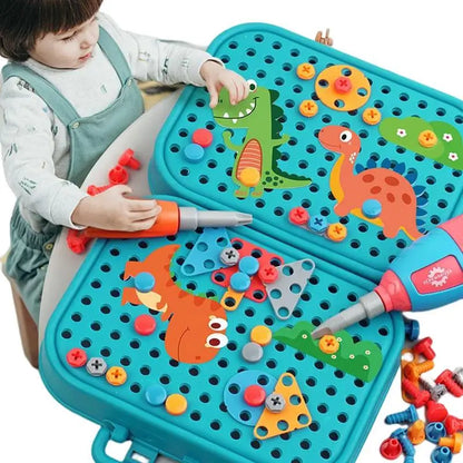 Kid-Friendly Electric Drill Toy for Little Builders!