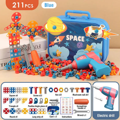 Kid-Friendly Electric Drill Toy for Little Builders!