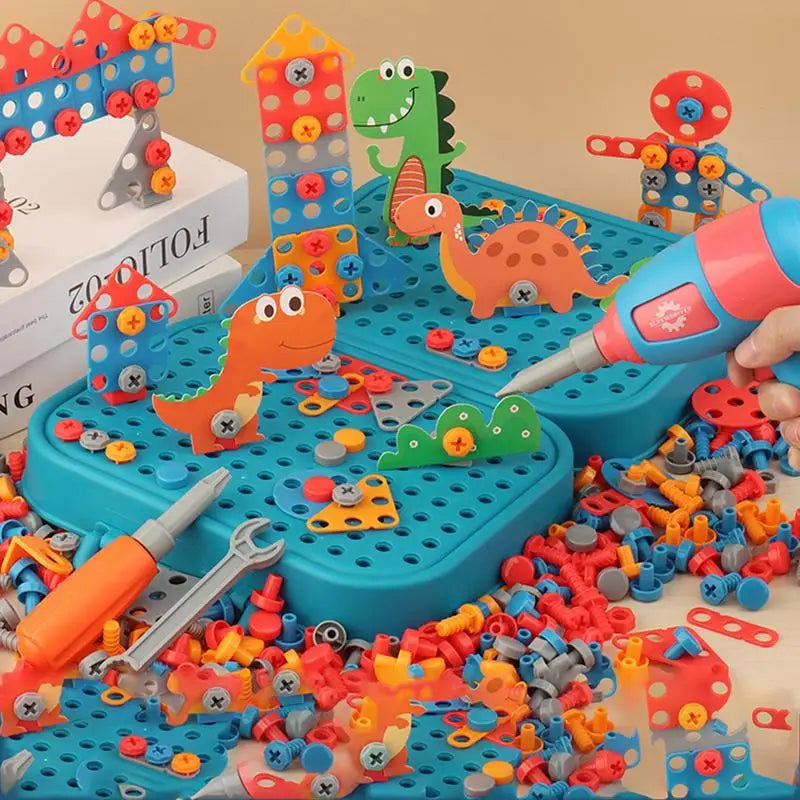 Kid-Friendly Electric Drill Toy for Little Builders!